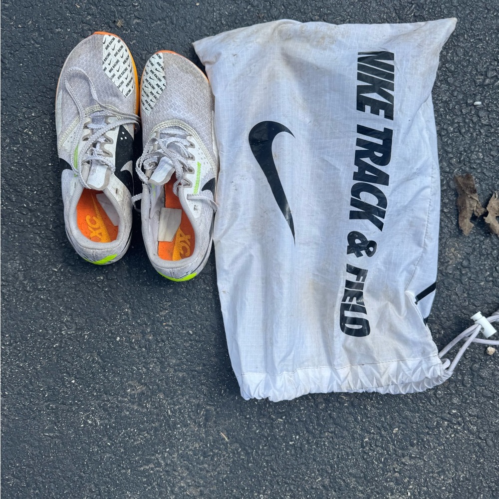 Nike Kids Shoes White and Orange